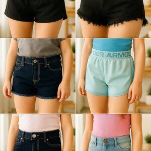 10 pc Girls Jeans Shorts/Sports Shorts